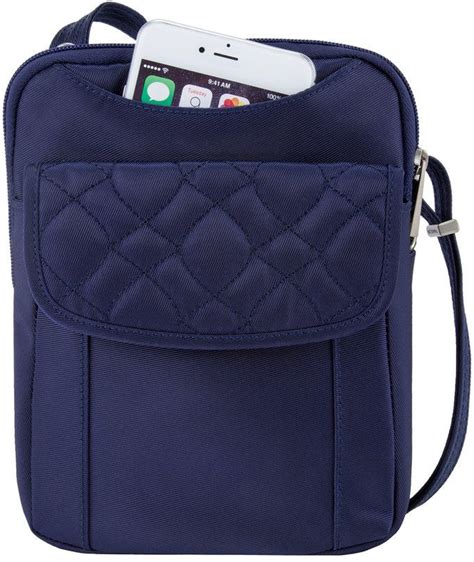 travelon signature anti theft rfid blocking crossbody bag|travelon crossbody bag anti theft.